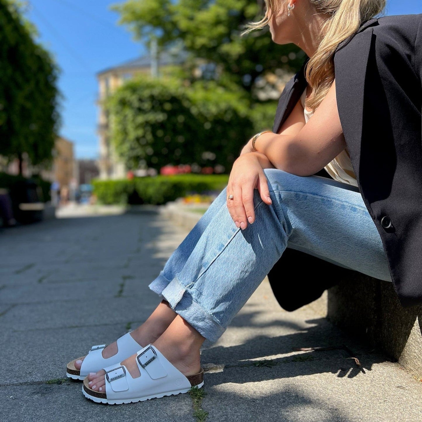 Andrea sandal | Hvit