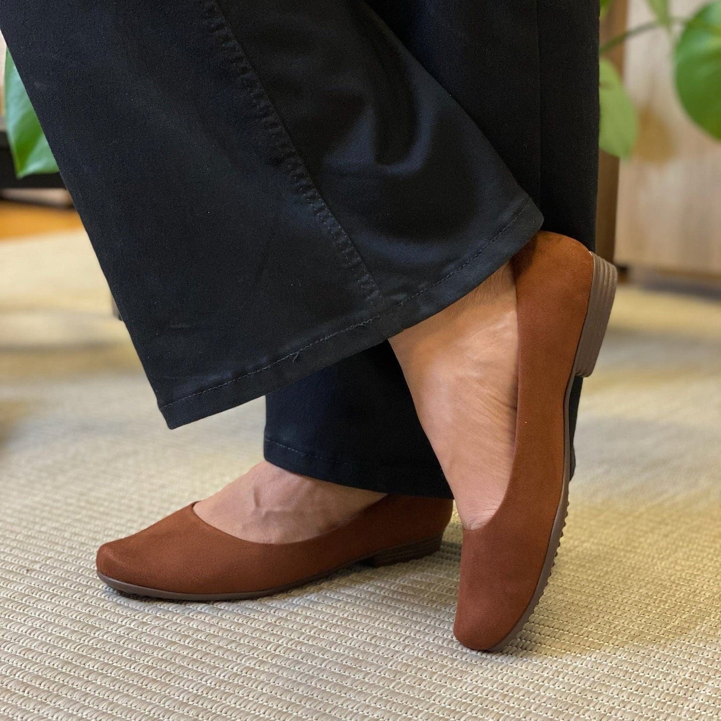 Sapatos Ballerina Raquel flat sko | Brun