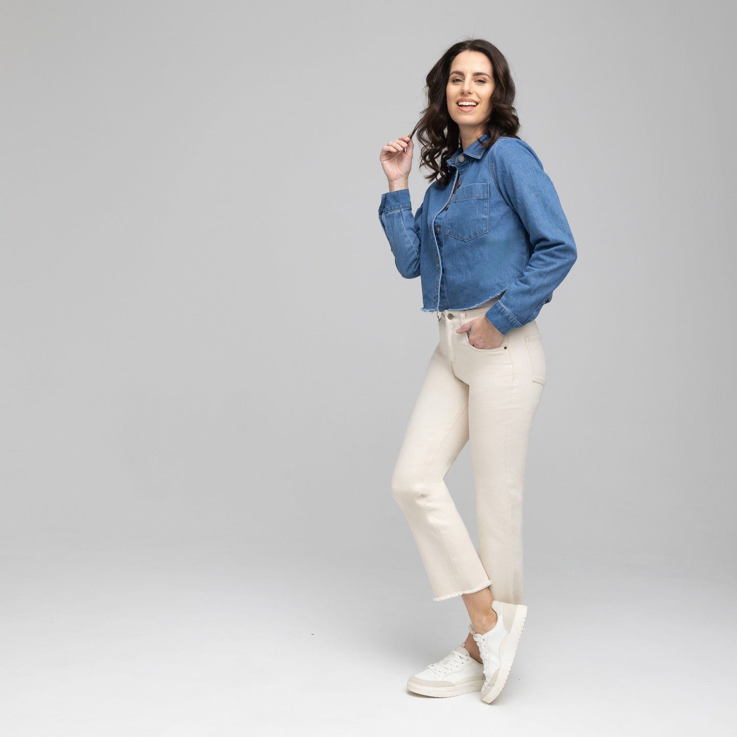 Sapatos Bukser Ankle Wide | Ecru