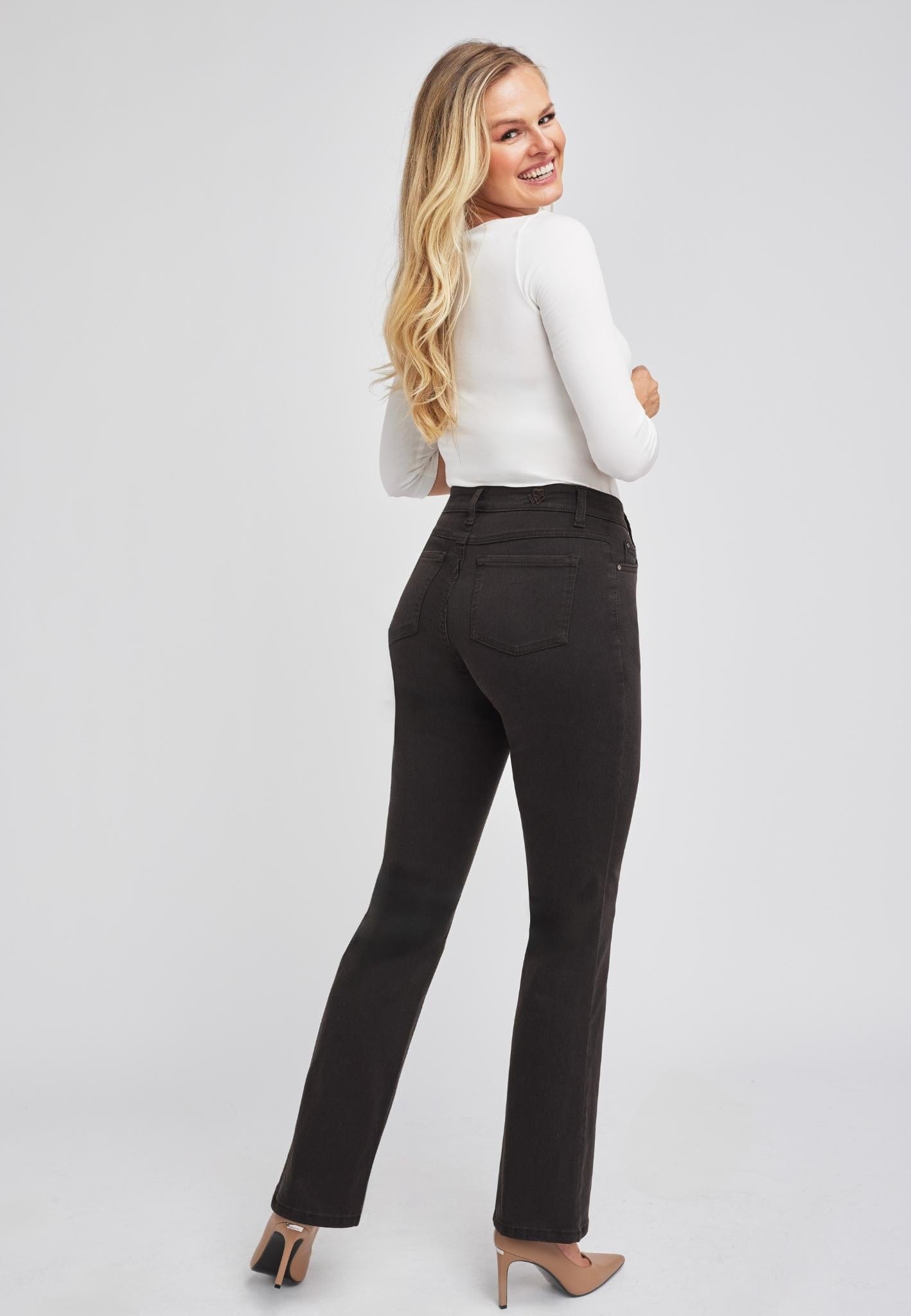 Sapatos Bukser Bootcut jeans | Brown Denim