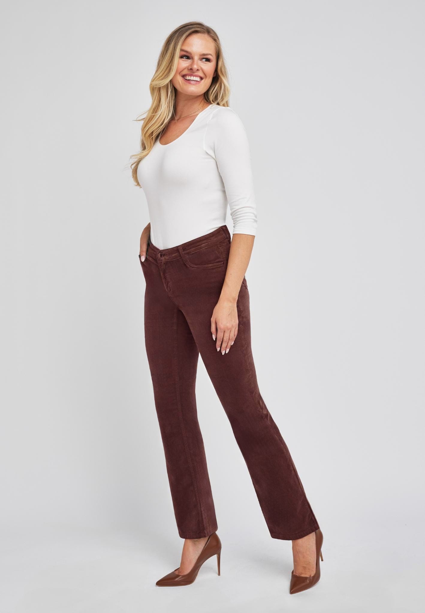 Sapatos Bukser Bootcut jeans | Brown Velvet