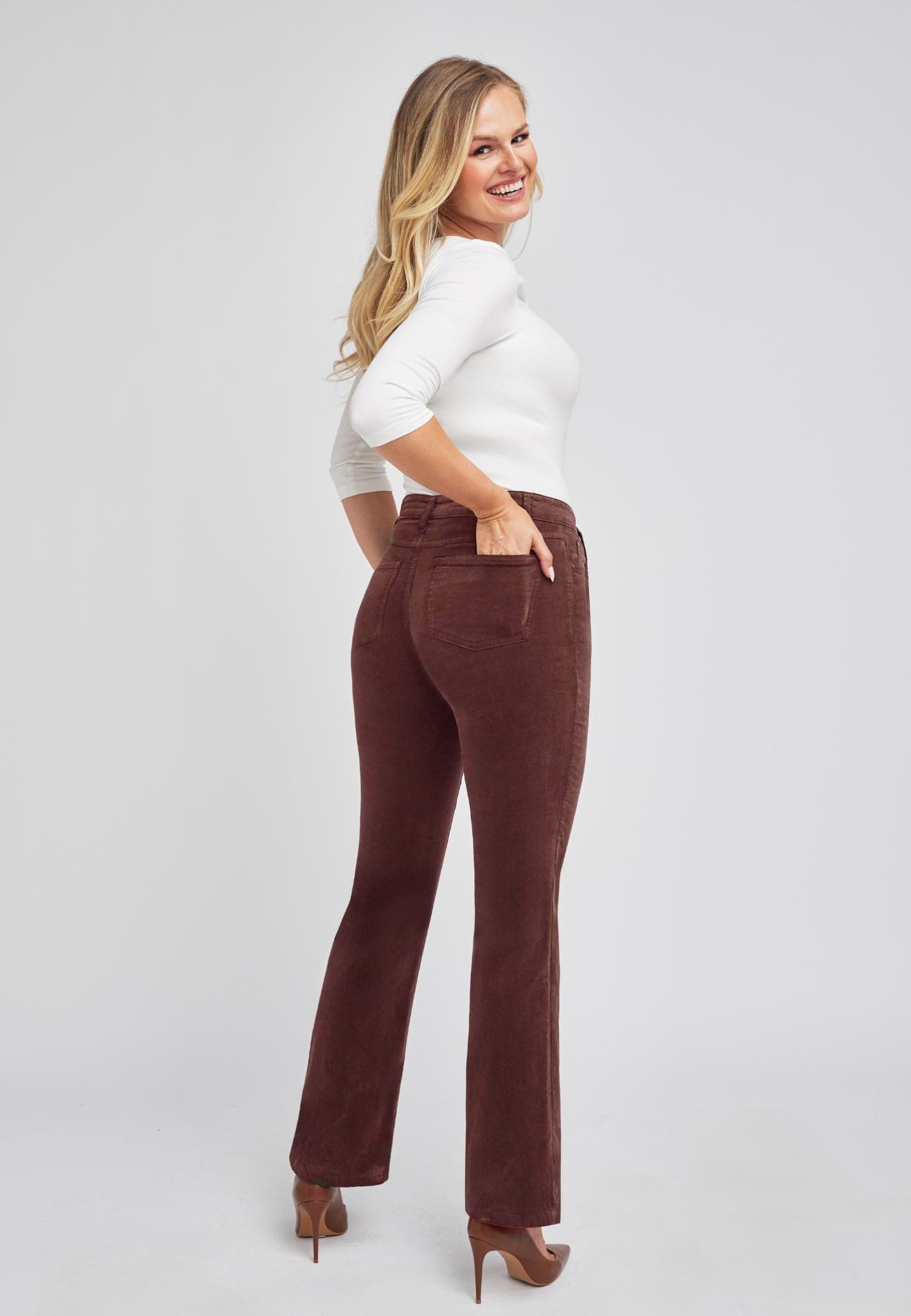 Sapatos Bukser Bootcut jeans | Brown Velvet