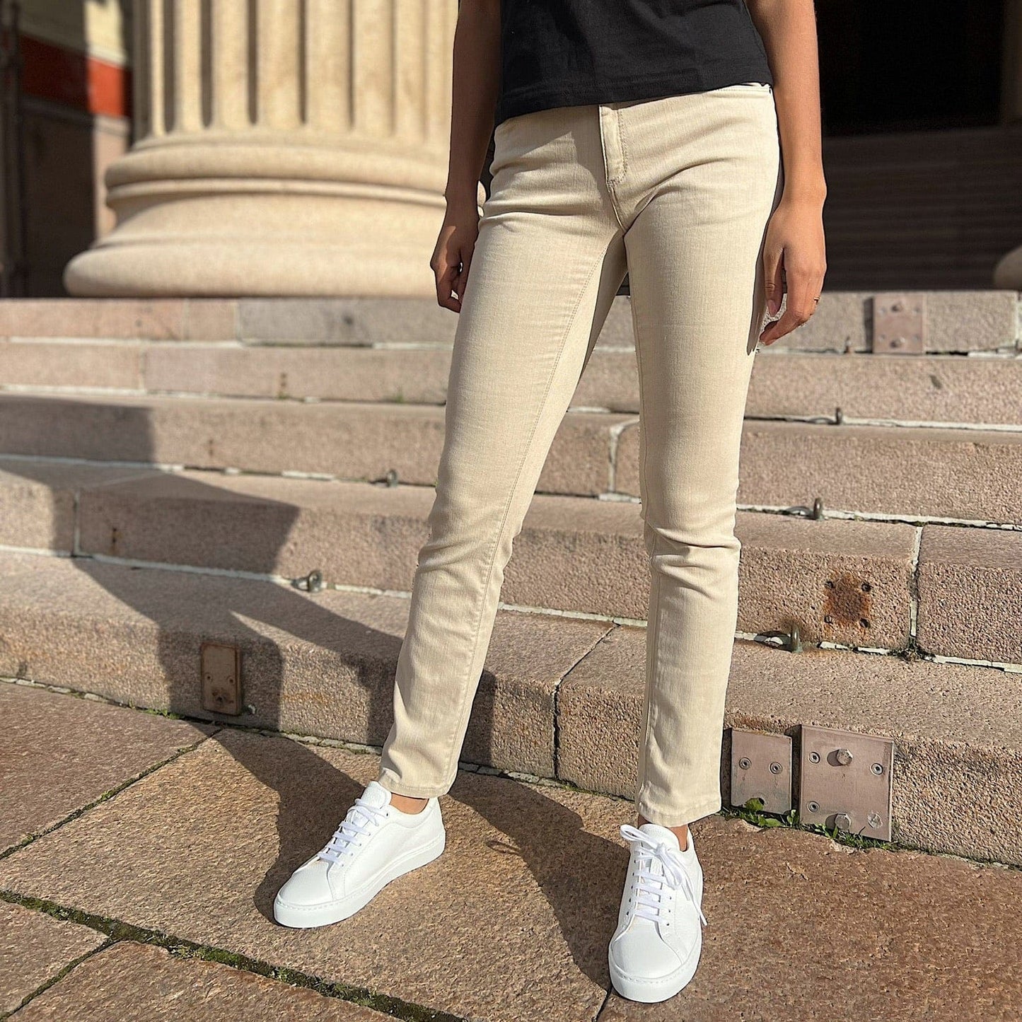 Sapatos Bukser Classic jeans | Beige