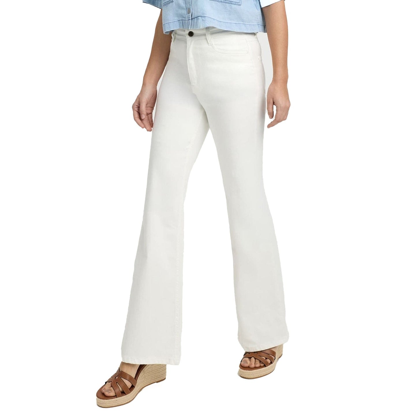 Sapatos Bukser Flared jeans | White