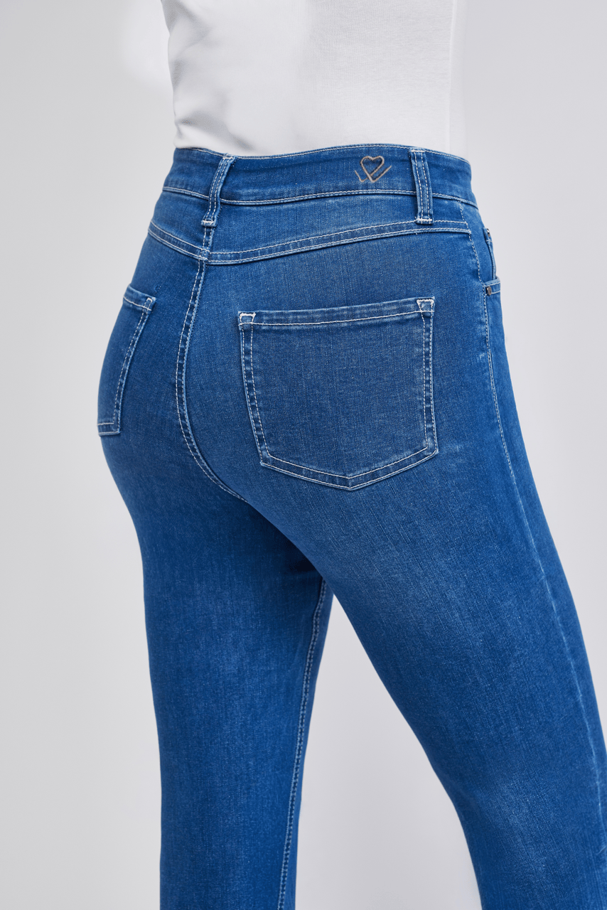 Sapatos Bukser High Waist Bootcut | Authentic Brilliant blue