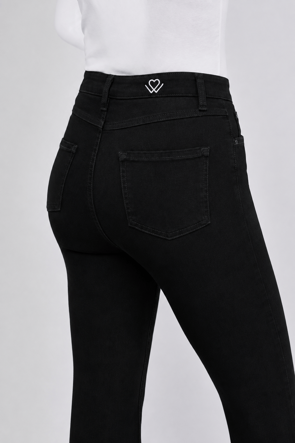Sapatos Bukser High waist Bootcut | Forever Pure Black