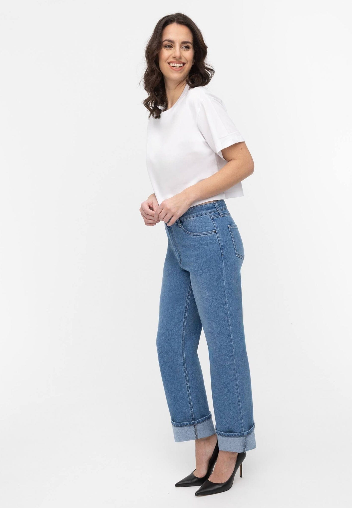 Sapatos Bukser Loose fit | Blue Mid wash