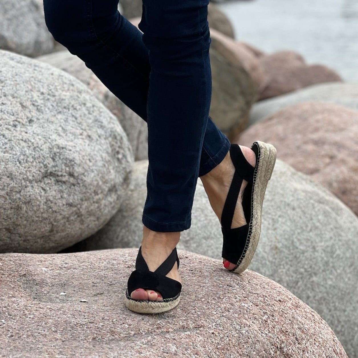 Sapatos Espadrillos Demi espadrillos Sort