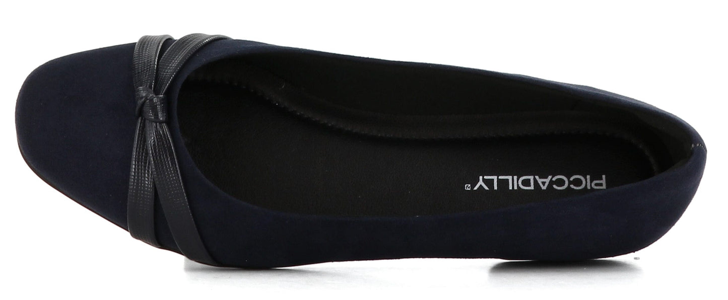 Sapatos Flate sko Raquel flat sko, Navy