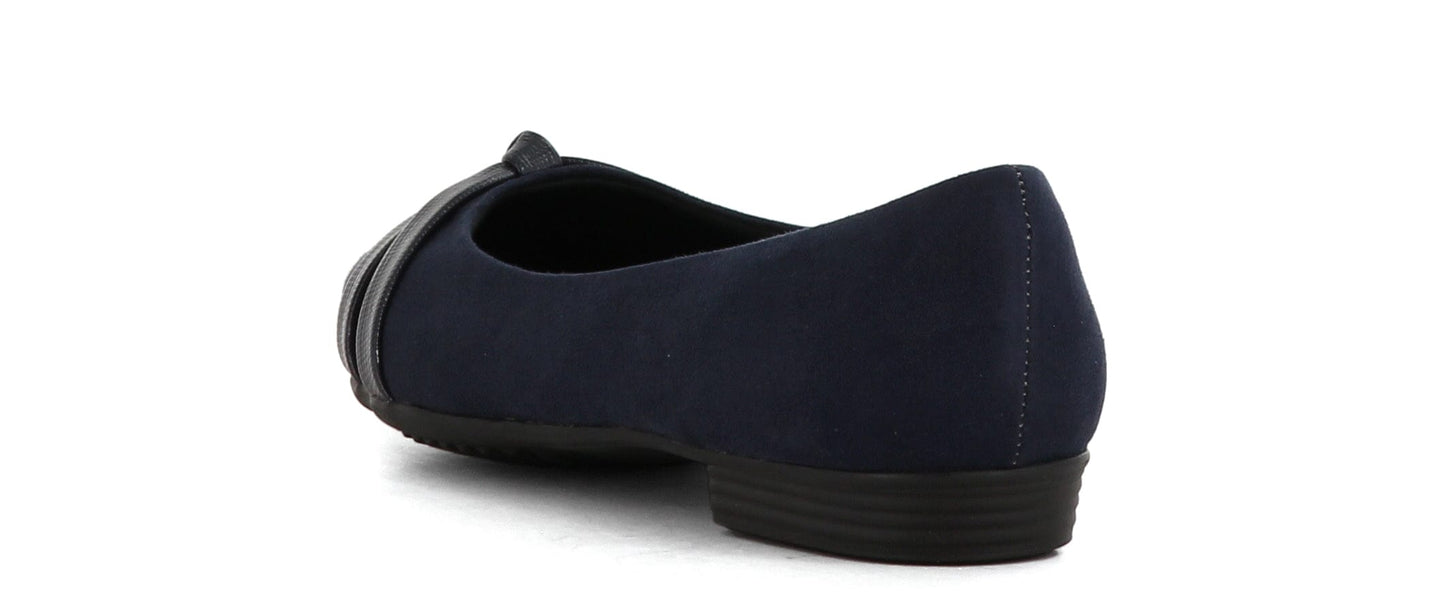 Sapatos Flate sko Raquel flat sko, Navy