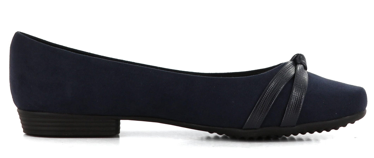 Sapatos Flate sko Raquel flat sko, Navy