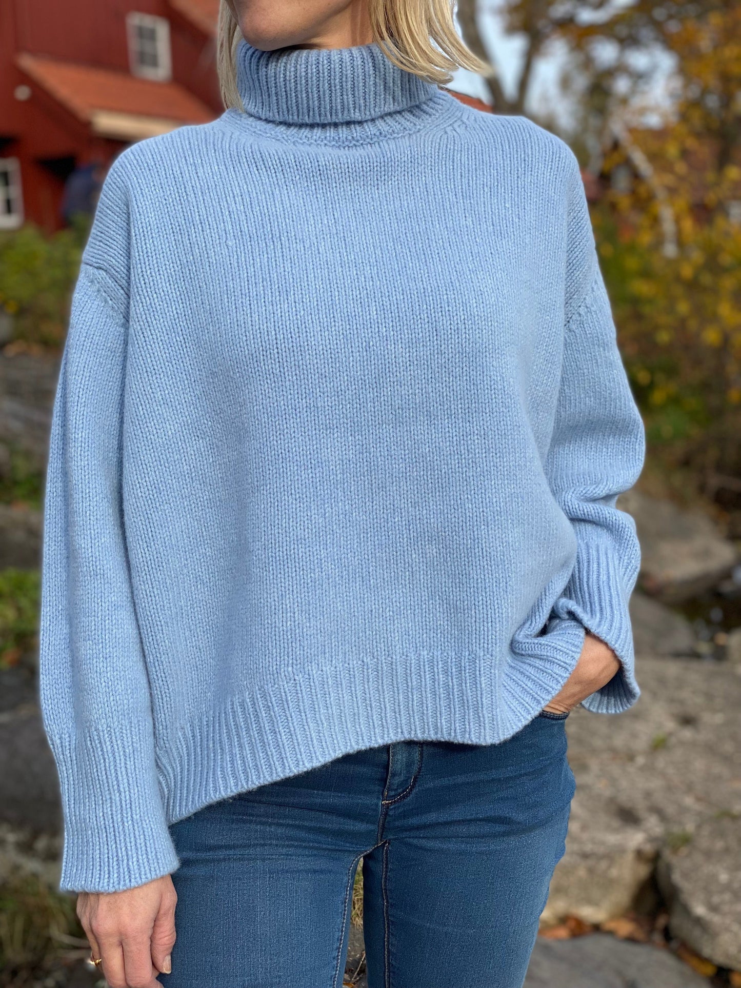 Sapatos Gensere Perle 3 pullover, lyseblå