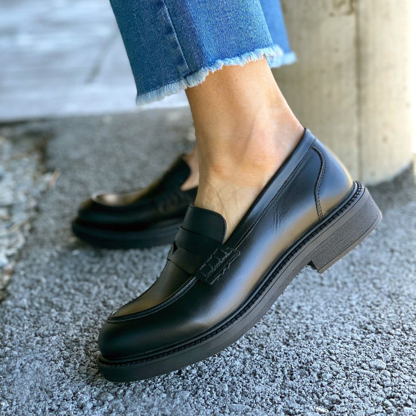 Sapatos Mokkasiner Alfa mokkasin | Sort