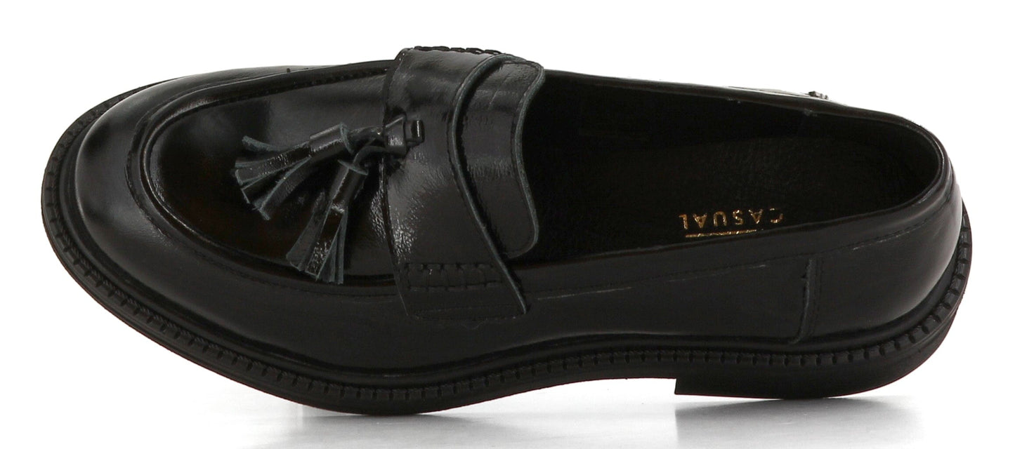 Sapatos Mokkasiner Anna mokkasin | Sort lakk