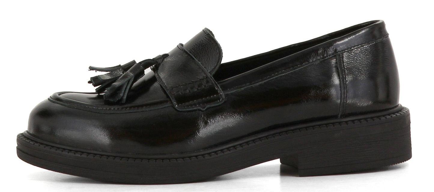Sapatos Mokkasiner Anna mokkasin | Sort lakk