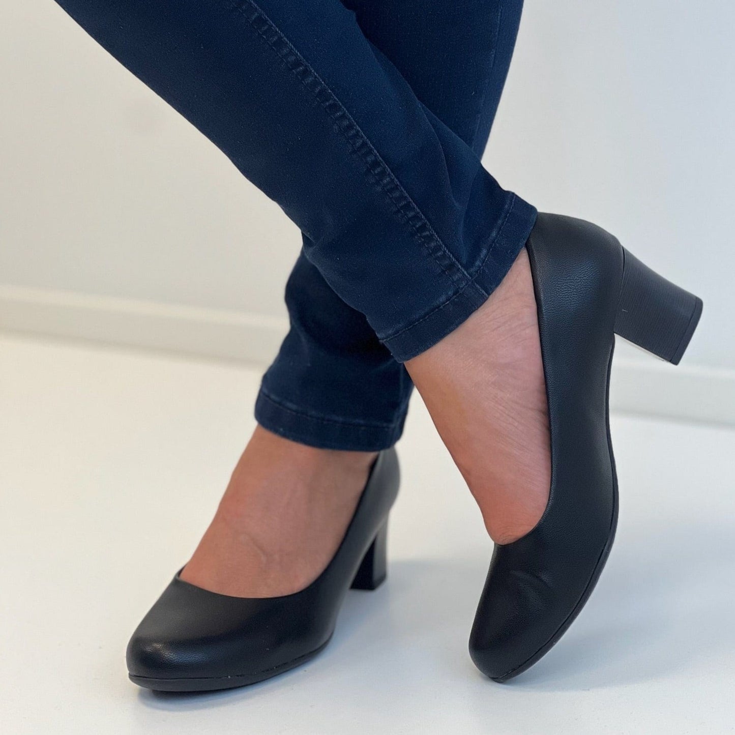 Sapatos Pumps Klassisk pumps, lav hæl Sort