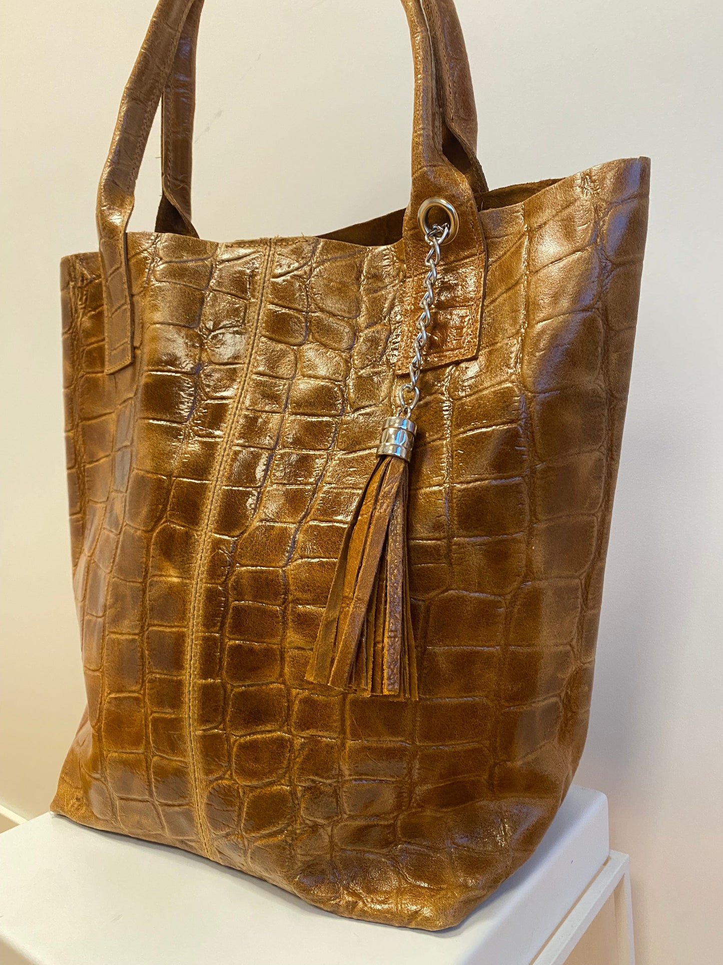 Sapatos Skuldervesker Selma Shopper, Cognac