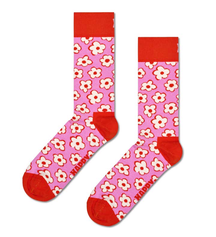 Sapatos Sokker Flower sock (36-40), Rosa