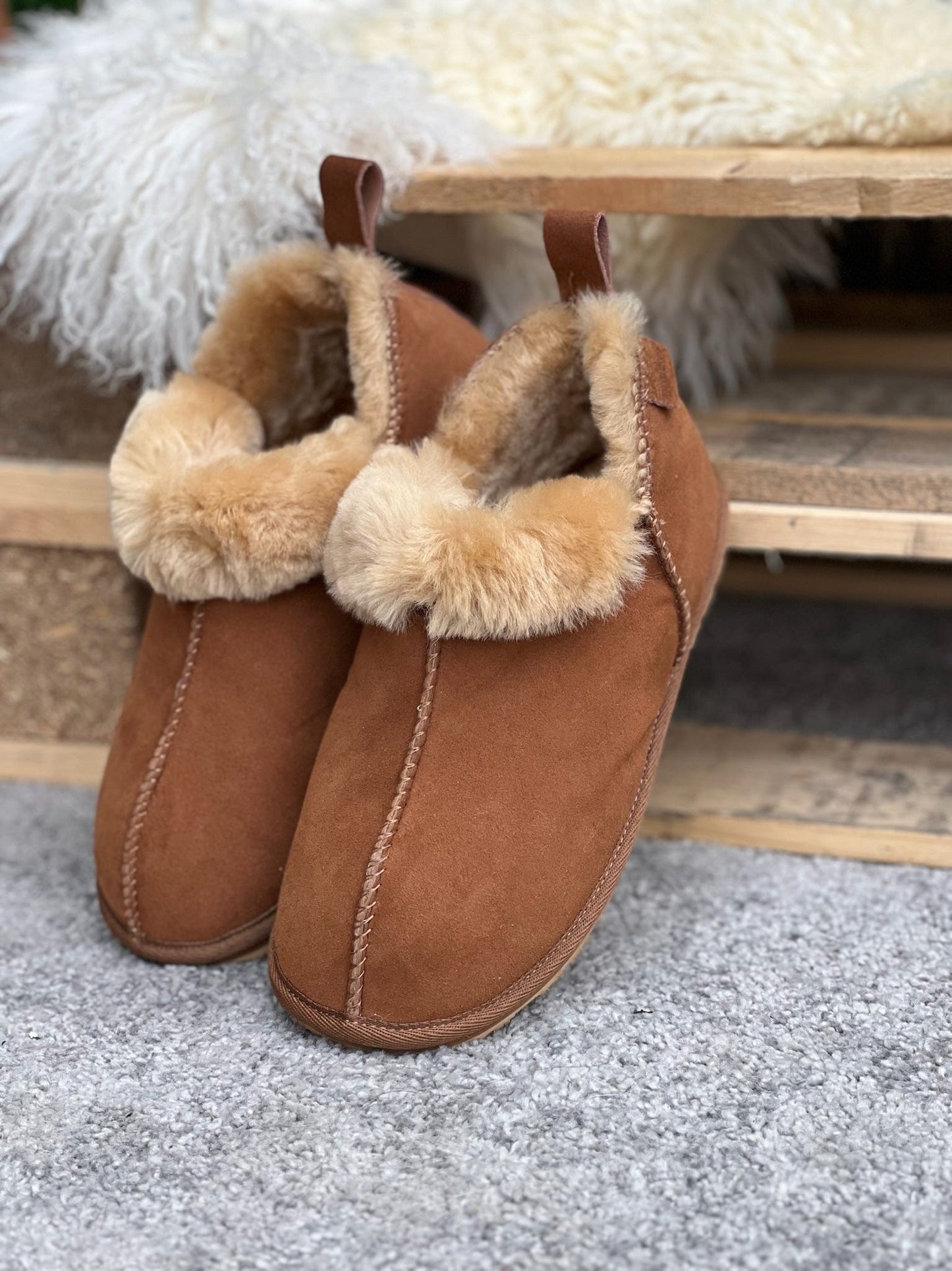 Sapatos Tøfler Dovre tøffel Cognac