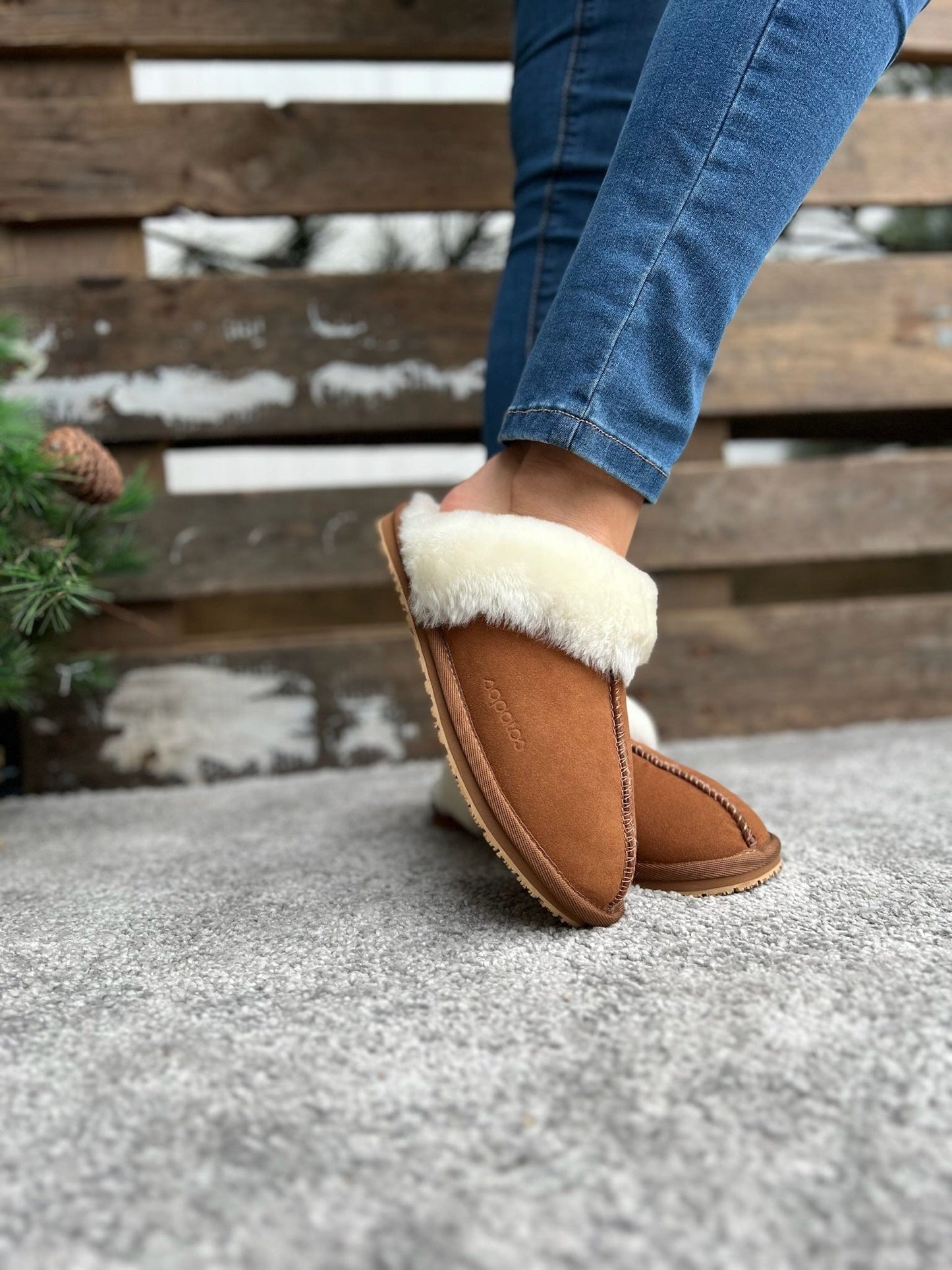 Sapatos Tøfler Røros tøffel Cognac