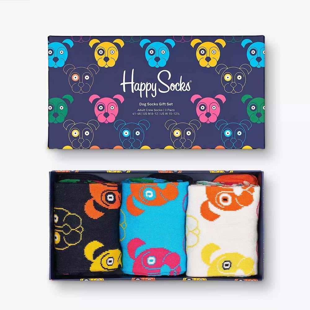 Happy Socks Sokker Mixed Dog Socks Gift Set (41-46) Div Sapatos