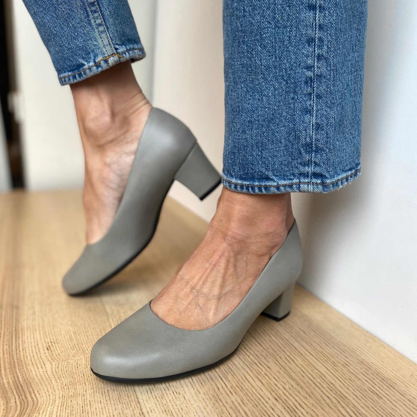 Piccadilly Pumps Klassisk pumps Lysegrå Sapatos