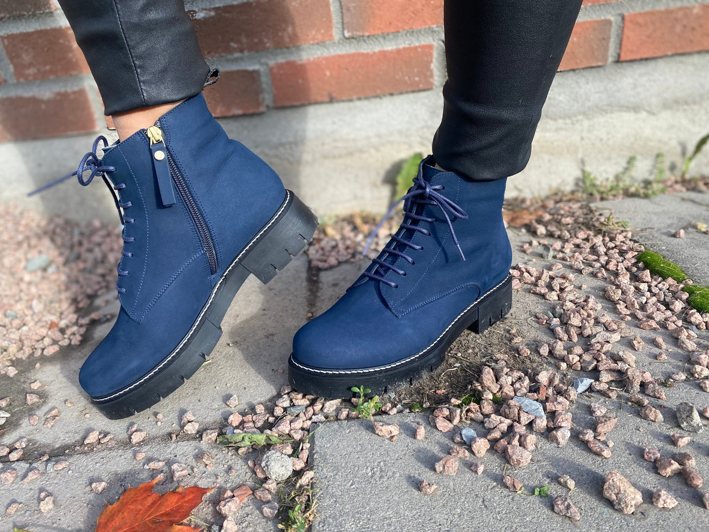 Sapatos Boots Debbie 2 boots Blå Sapatos