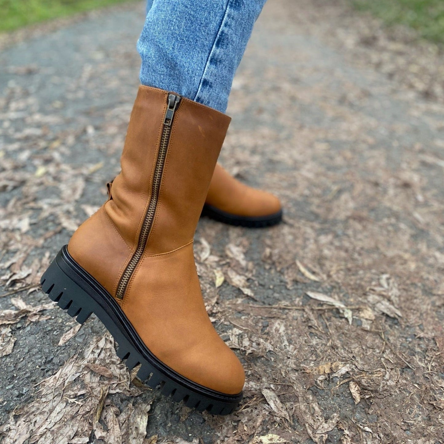 Sapatos Boots Ellie vinterboots Cognac Sapatos