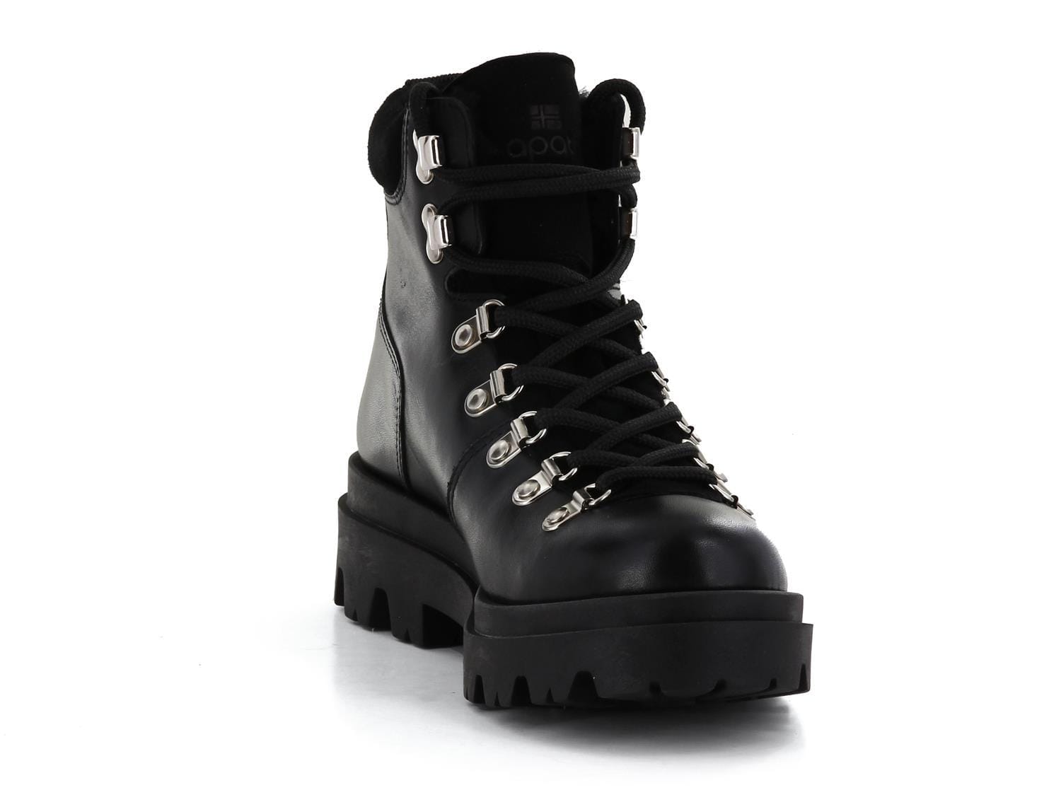 Sapatos Boots Indy boots med fór Sort Sapatos