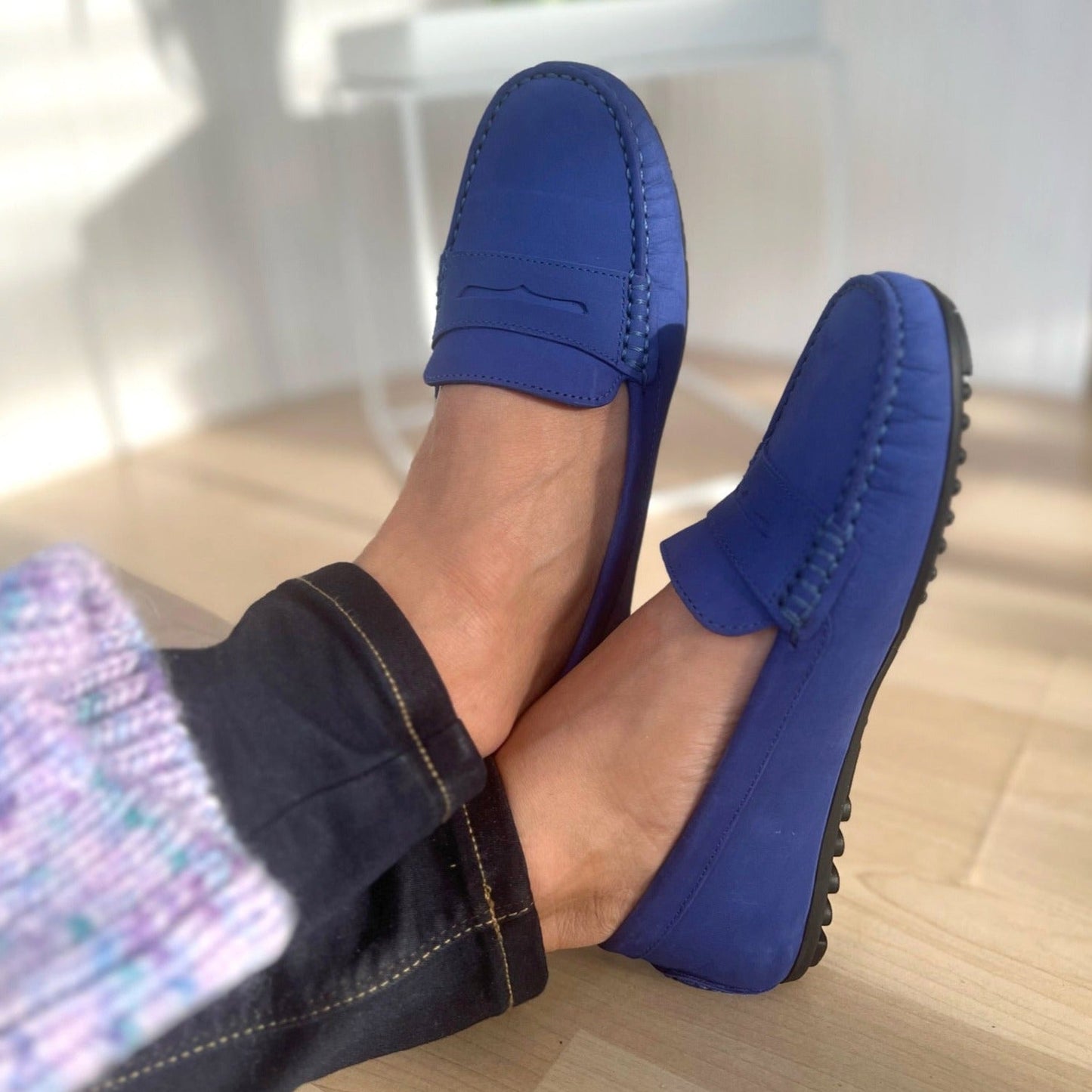 Sapatos Casual Mokkasiner Ally mokkasin Blå Sapatos