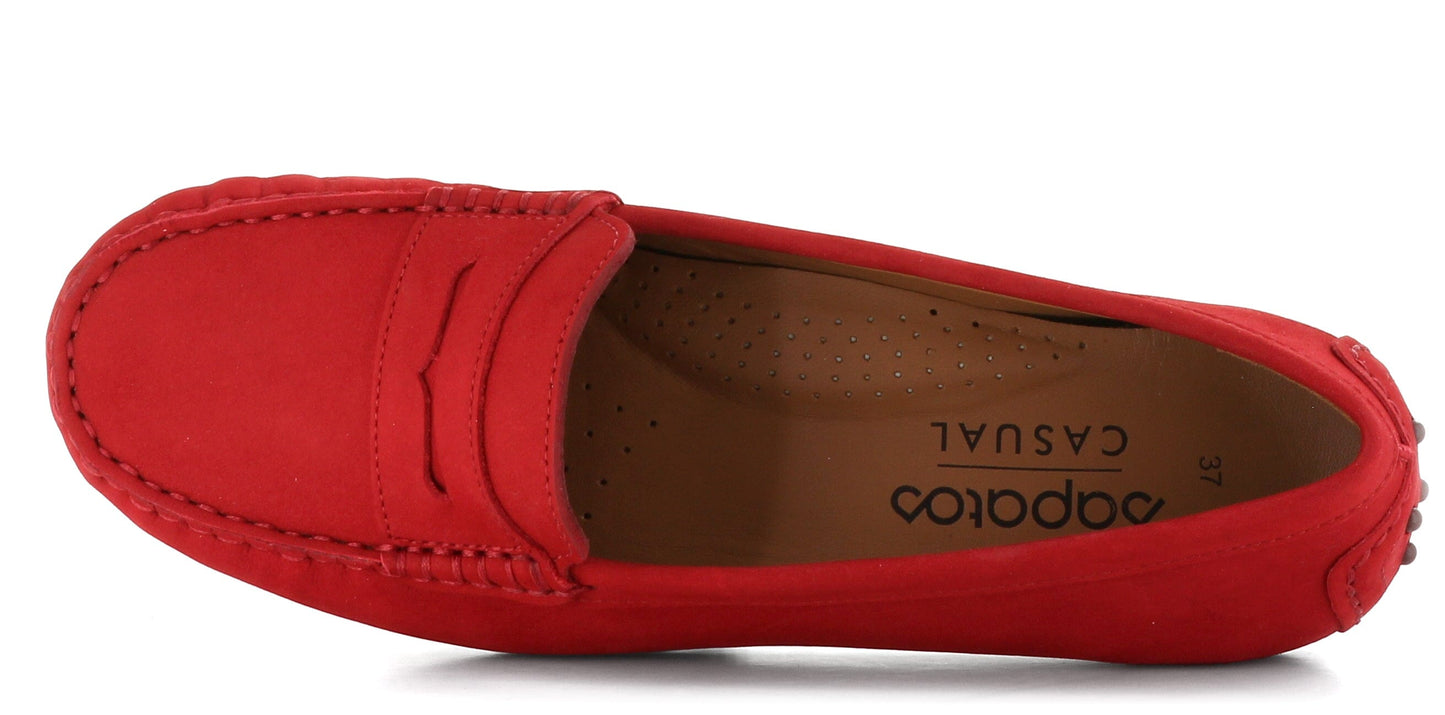 Sapatos Casual Mokkasiner Ally mokkasin Rød Sapatos