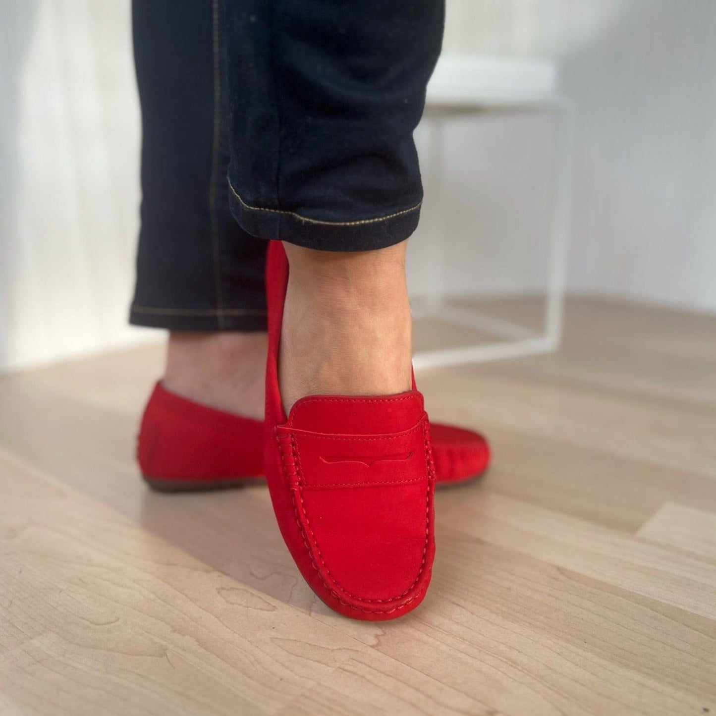 Sapatos Casual Mokkasiner Ally mokkasin Rød Sapatos