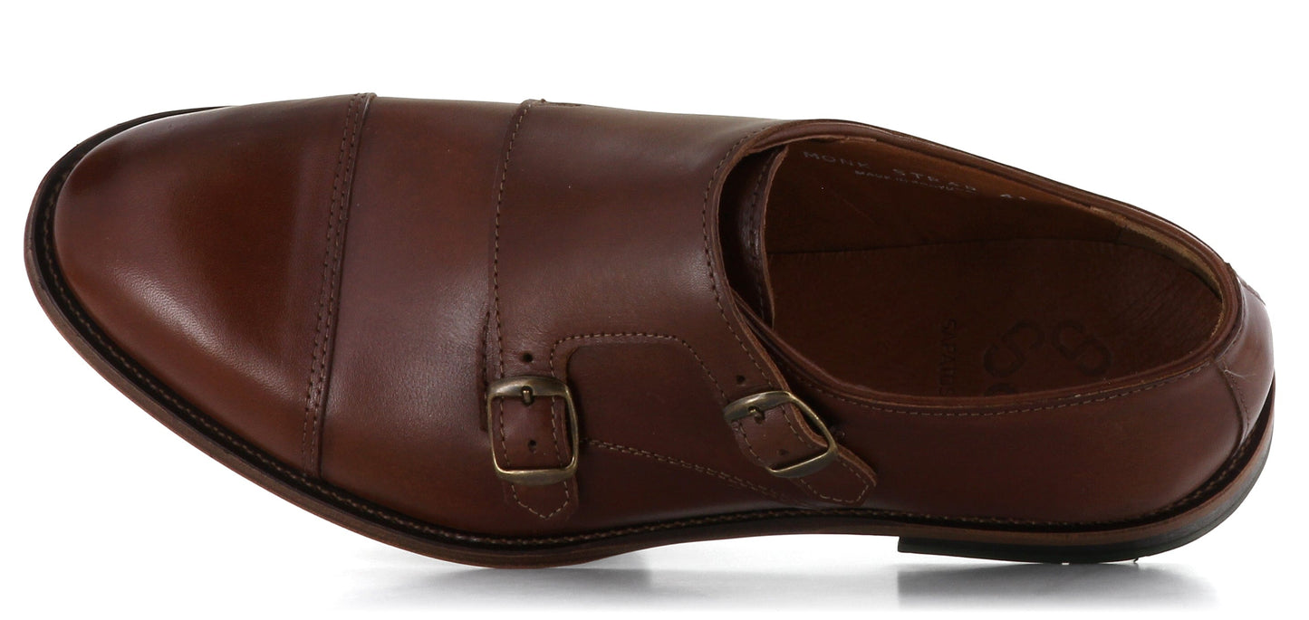 Sapatos Dressko Carl monkstrap Cognac