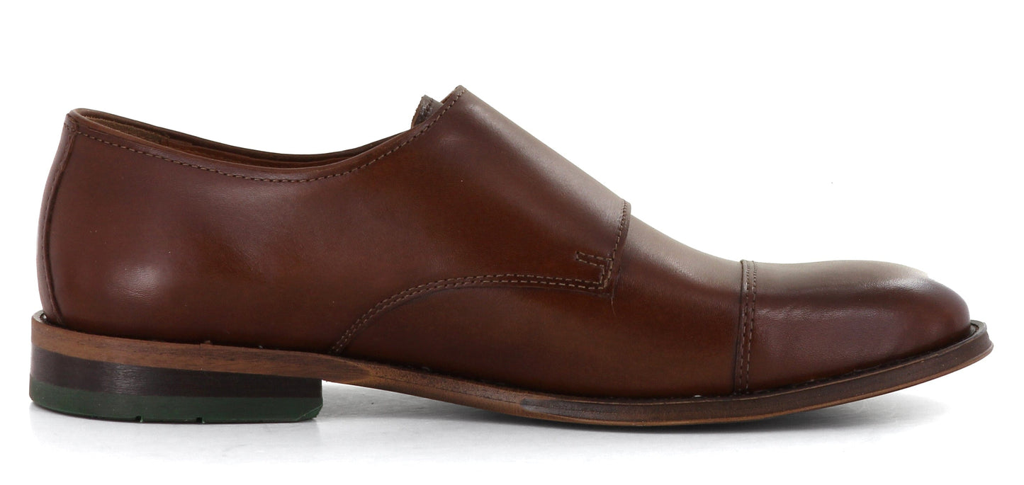 Sapatos Dressko Carl monkstrap Cognac