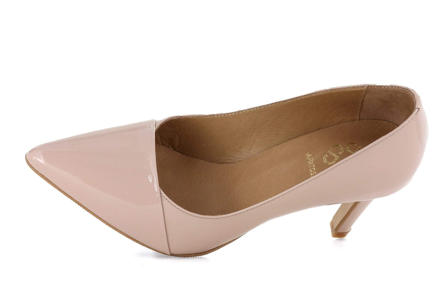 Sapatos Pumps Sapatos Vilde pumps Beige Lakk Sapatos