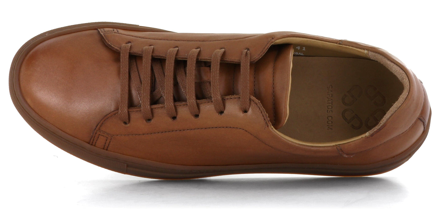 Sapatos Sneakers Jonas sneaker Cognac skinn