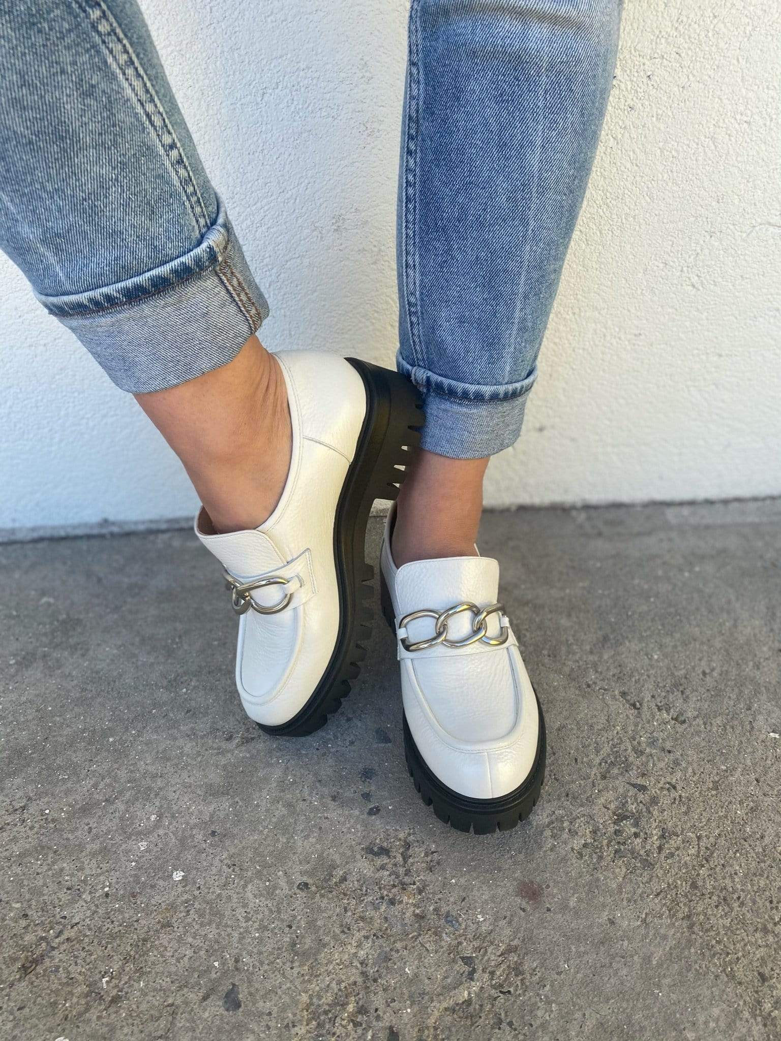 Sapatos T Flate sko Ellie sko Hvit Sapatos