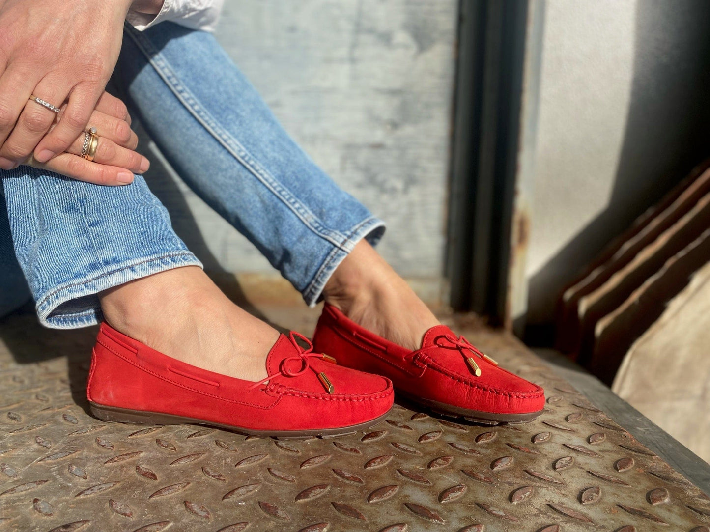 Sapatos W Mokkasiner Cannes mokkasin Rød Sapatos