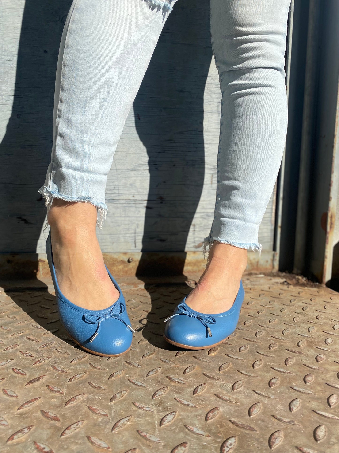 Sapatos W Mokkasiner Elle ballerina Blå Sapatos