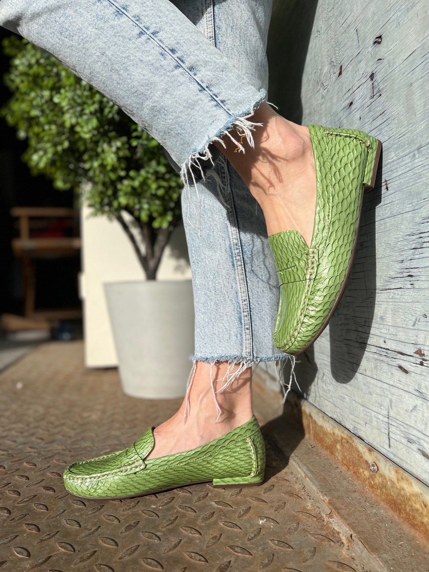 Sapatos W Mokkasiner Tropez mokkasin Grønn Sapatos