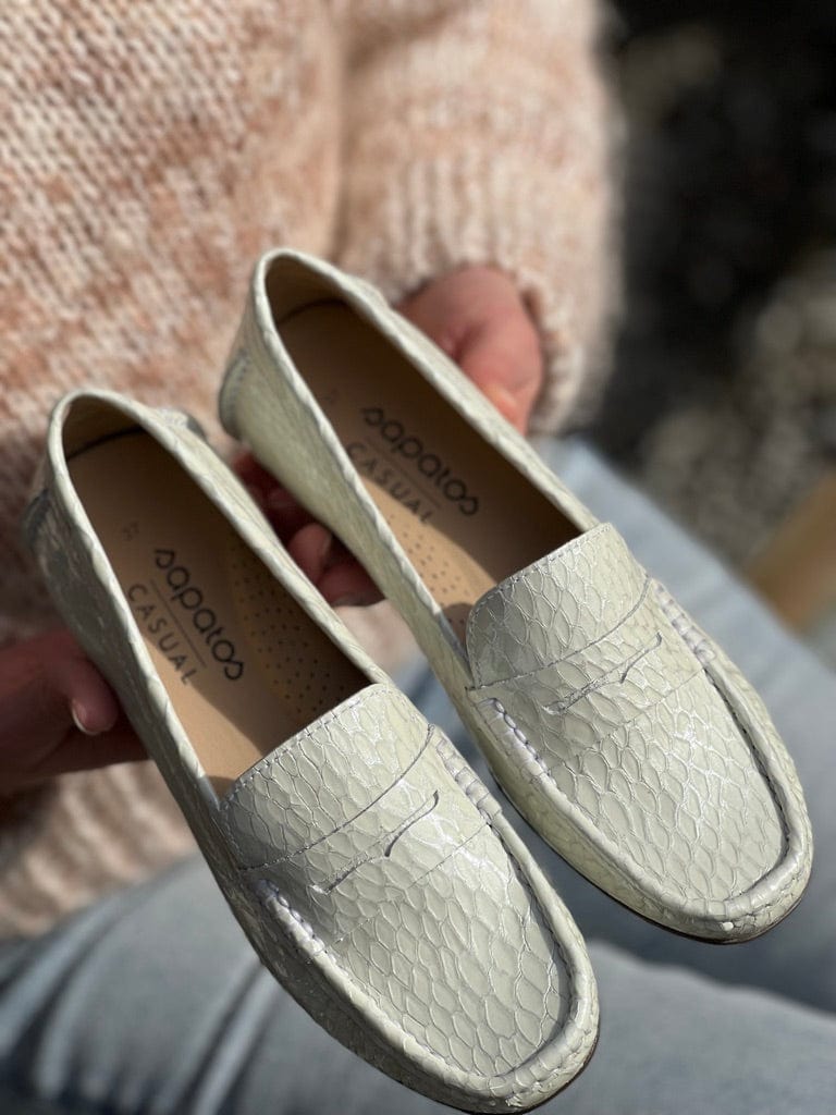 Sapatos W Mokkasiner Tropez mokkasin Hvit Sapatos