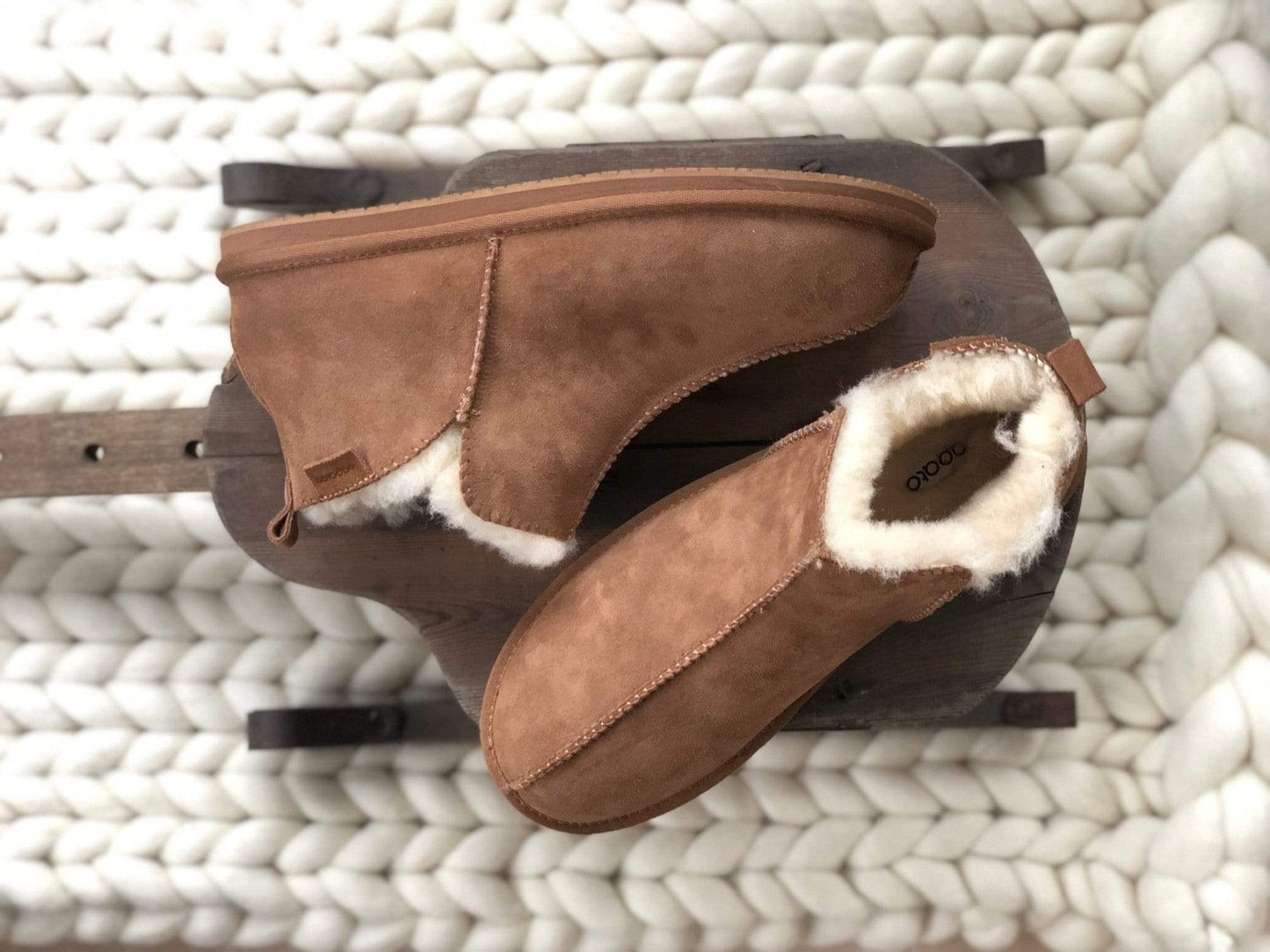 Sapatos YS Tøfler Dovre tøffel Cognac Sapatos