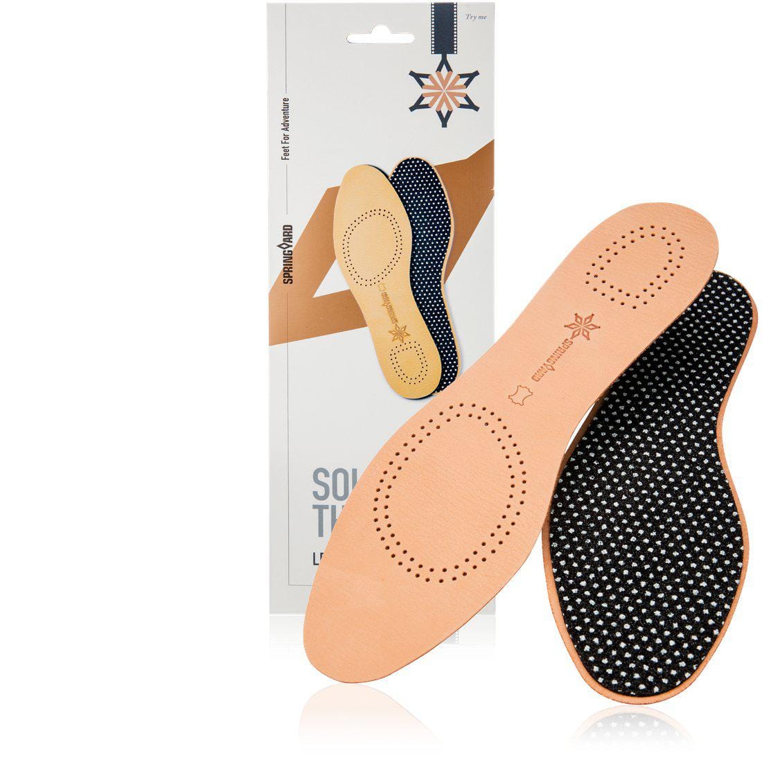 Springyard Såler Leather Insoles Sapatos