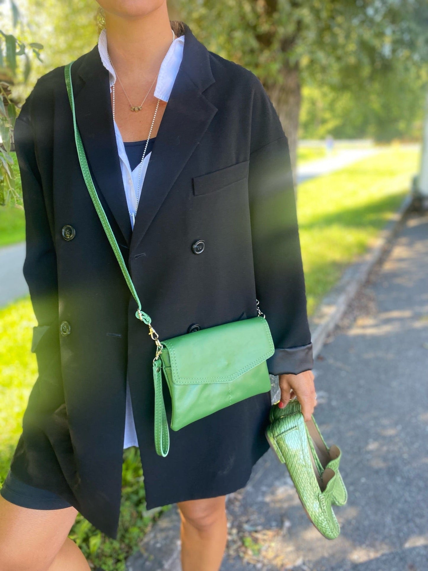 Studiomoda Clutch Jenn veske Grønn Sapatos