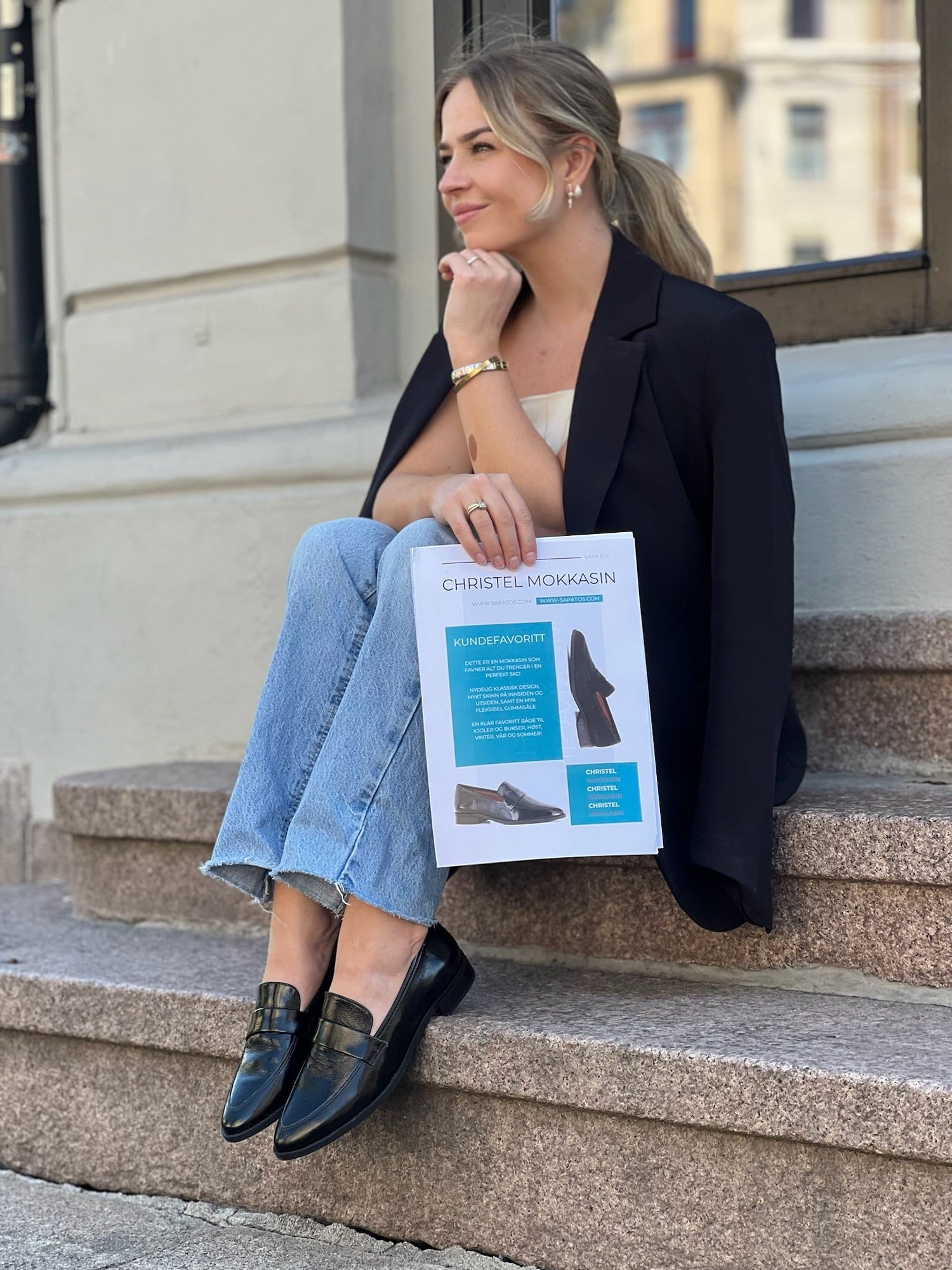 Christel mokkasin – klassisk design i flere farger