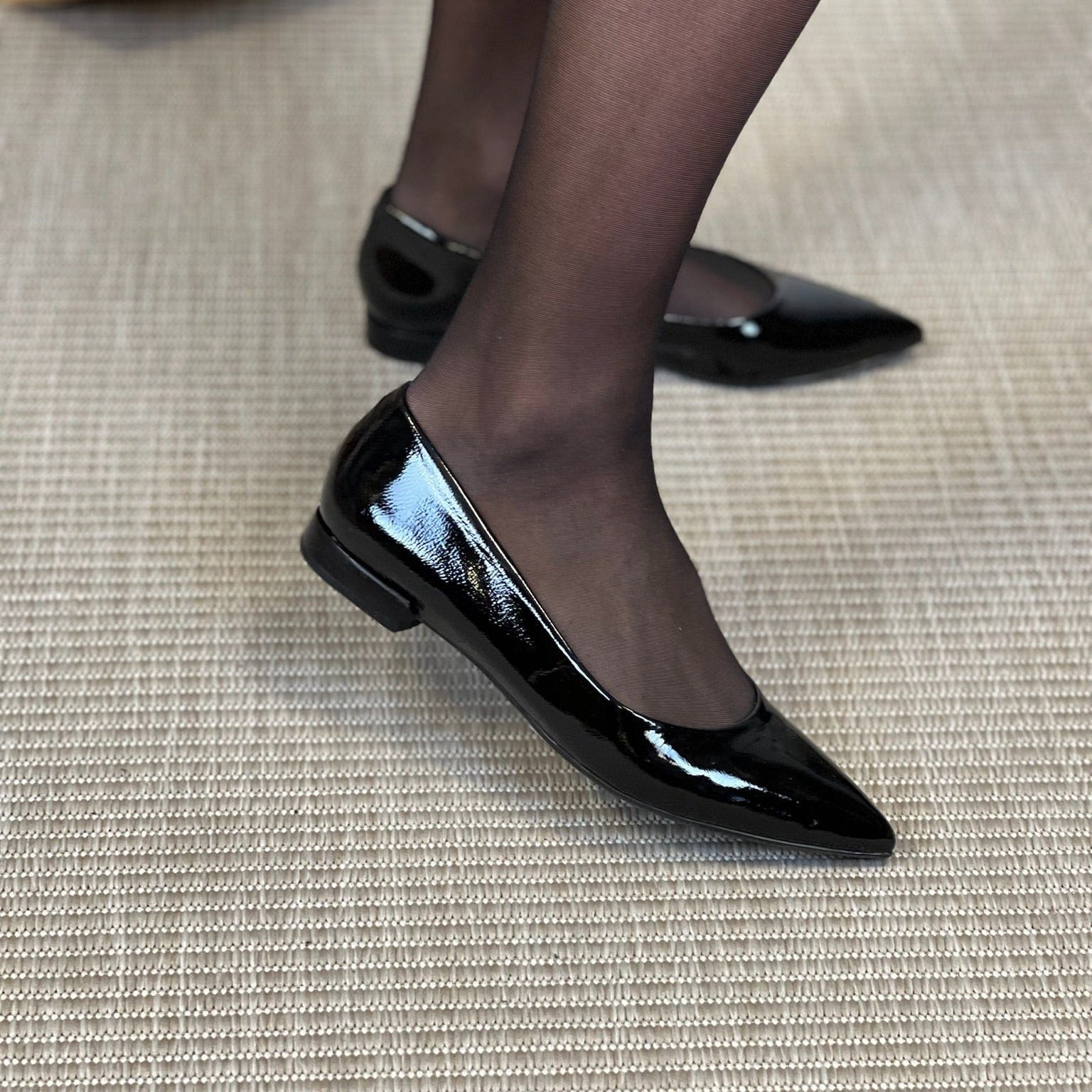 Sapatos Ballerina Kaisa ballerina | Sort lakk