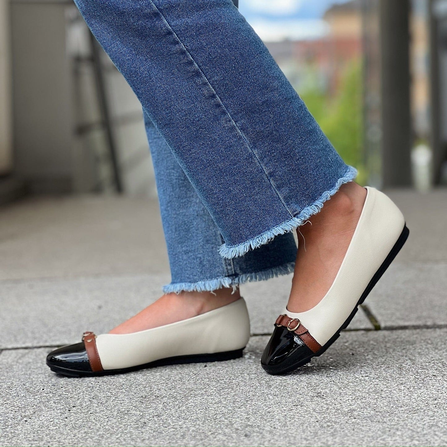 Sapatos Ballerina Michele ballerina | Offwhite