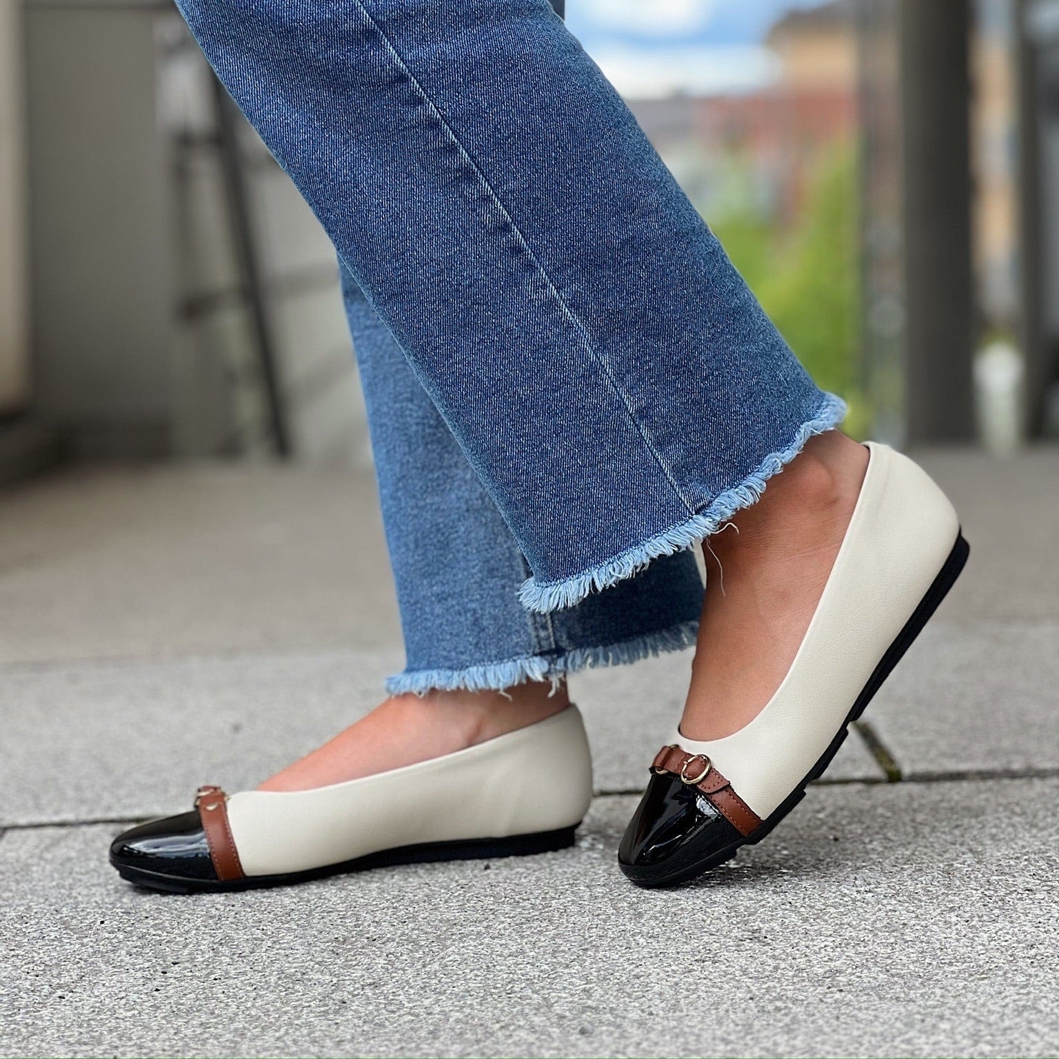 Sapatos Ballerina Michele ballerina | Offwhite