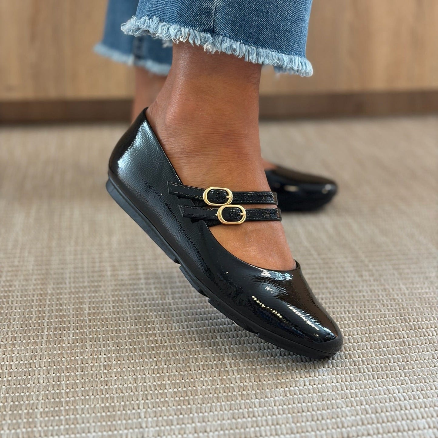 Sapatos Ballerina Michelle ballerina | Sort lakk
