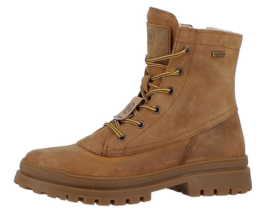 Sapatos Boots Aosta boots med piggsystem | Cognac